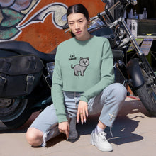 Load image into Gallery viewer, Women's Cropped Sweatshirt - "Cat Mom"