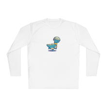 Load image into Gallery viewer, Unisex Lightweight Long Sleeve Tee - &quot;Blinded by Breakfast Dino&quot;
