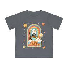 Load image into Gallery viewer, Baby Short Sleeve T-Shirt - &quot;Peace, Love &amp; Waddles&quot;
