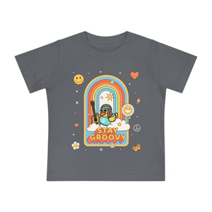 Baby Short Sleeve T-Shirt - "Peace, Love & Waddles"