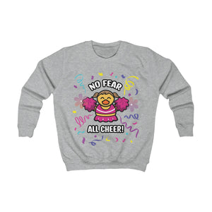 Kids Sweatshirt - "No Fear, All Cheer"