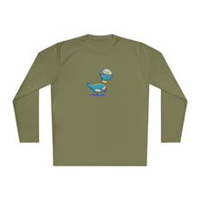 Load image into Gallery viewer, Unisex Lightweight Long Sleeve Tee - &quot;Blinded by Breakfast Dino&quot;
