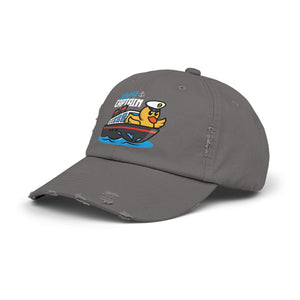 Distressed Cap - "Ahoy Captain" - Ship Captain Duck