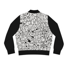 Load image into Gallery viewer, Women&#39;s Bomber Jacket  - &quot;Doodles&quot;
