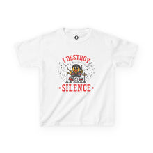 Load image into Gallery viewer, CruisingDucks Gear - Kids T-shirt - &quot;I Destroy Silence&quot; (Drummer Duck)
