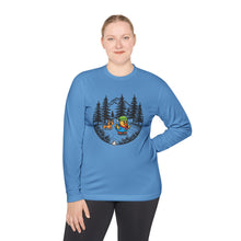 Load image into Gallery viewer, Unisex Lightweight Long Sleeve Tee - &quot;Frosty Feathers, Wild Adventures&quot;
