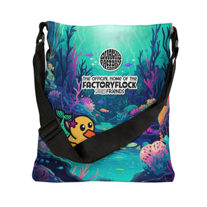 Adjustable Tote Bag - "Mermaid Duck"