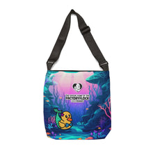 Load image into Gallery viewer, Adjustable Tote Bag - &quot;Mermaid Duck&quot;
