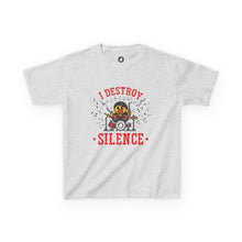 Load image into Gallery viewer, CruisingDucks Gear - Kids T-shirt - &quot;I Destroy Silence&quot; (Drummer Duck)
