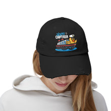 Load image into Gallery viewer, Distressed Cap - &quot;Ahoy Captain&quot; - Ship Captain Duck
