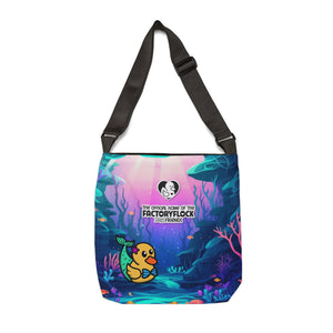 Adjustable Tote Bag - "Mermaid Duck"