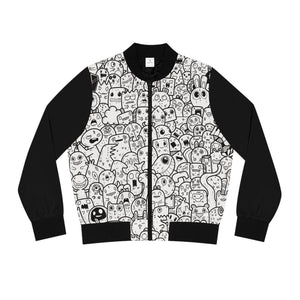 Women's Bomber Jacket  - "Doodles"