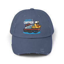 Load image into Gallery viewer, Distressed Cap - &quot;Ahoy Captain&quot; - Ship Captain Duck
