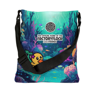 Adjustable Tote Bag - "Mermaid Duck"