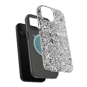 Magnetic Phone Case - "Doodles"