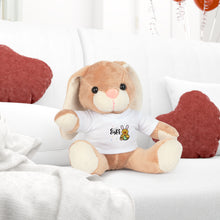 Load image into Gallery viewer, CruisingDucks Gear - Plush Easter Bunny with T-Shirt - &quot;Hop &amp; Quack&quot;
