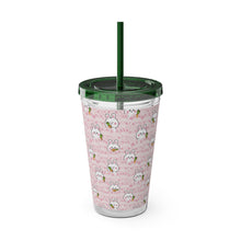 Load image into Gallery viewer, Acrylic Cup with Straw (16oz) - &quot;Hop into Hydration&quot;
