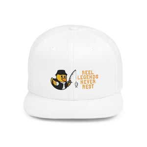 Flat Bill Snapback - "Reel Legends Never Rest"