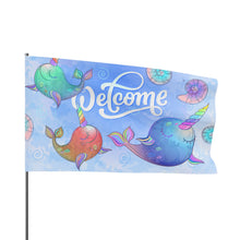 Load image into Gallery viewer, Flag - &quot;Whimsical Welcome&quot;
