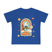 Load image into Gallery viewer, Baby Short Sleeve T-Shirt - &quot;Peace, Love &amp; Waddles&quot;
