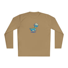 Load image into Gallery viewer, Unisex Lightweight Long Sleeve Tee - &quot;Blinded by Breakfast Dino&quot;
