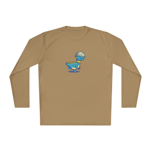 Unisex Lightweight Long Sleeve Tee - "Blinded by Breakfast Dino"