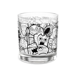 Rocks Glass (10oz/1 piece) - "Doodles"