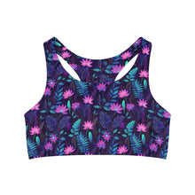 Load image into Gallery viewer, Women&#39;s Seamless Sports Bra - &quot;Floral&quot;
