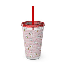 Load image into Gallery viewer, Acrylic Cup with Straw (16oz) - &quot;Hop into Hydration&quot;
