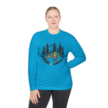 Load image into Gallery viewer, Unisex Lightweight Long Sleeve Tee - &quot;Frosty Feathers, Wild Adventures&quot;
