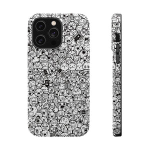 Magnetic Phone Case - "Doodles"