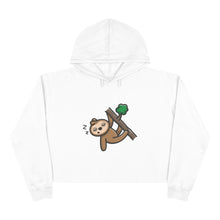 Load image into Gallery viewer, Crop Hoodie - &quot;Cozy Sloth Vibes&quot;
