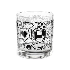 Rocks Glass (10oz/1 piece) - "Doodles"