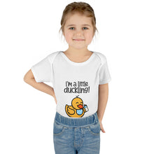 Load image into Gallery viewer, Infant Rib Bodysuit - &quot;I&#39;m a little duckling!&quot; (Boy)
