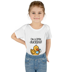 Infant Rib Bodysuit - "I'm a little duckling!" (Boy)