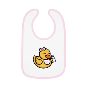 Baby Jersey Bib - "Girl Duckling"