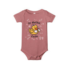 Load image into Gallery viewer, Infant Onesie - &quot;So Duckin&#39; Cute&quot; (Girl)
