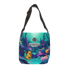 Adjustable Tote Bag - "Mermaid Duck"