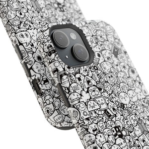 Magnetic Phone Case - "Doodles"