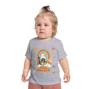 Baby Short Sleeve T-Shirt - "Peace, Love & Waddles"