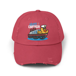 Distressed Cap - "Ahoy Captain" - Ship Captain Duck