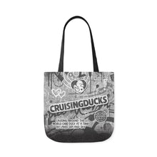 Load image into Gallery viewer, Canvas Tote Bag - &quot;CRUISINGDUCKS&quot; Graffiti
