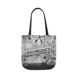 Canvas Tote Bag - "CRUISINGDUCKS" Graffiti