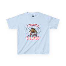 Load image into Gallery viewer, CruisingDucks Gear - Kids T-shirt - &quot;I Destroy Silence&quot; (Drummer Duck)

