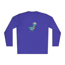 Load image into Gallery viewer, Unisex Lightweight Long Sleeve Tee - &quot;Blinded by Breakfast Dino&quot;
