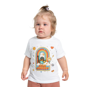 Baby Short Sleeve T-Shirt - "Peace, Love & Waddles"