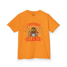 Load image into Gallery viewer, CruisingDucks Gear - Kids T-shirt - &quot;I Destroy Silence&quot; (Drummer Duck)
