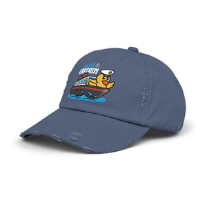 Distressed Cap - "Ahoy Captain" - Ship Captain Duck