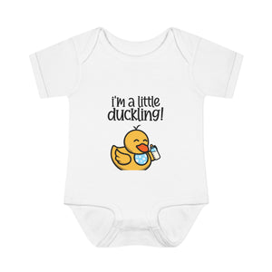 Infant Rib Bodysuit - "I'm a little duckling!" (Boy)