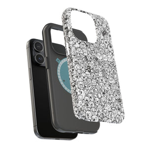 Magnetic Phone Case - "Doodles"